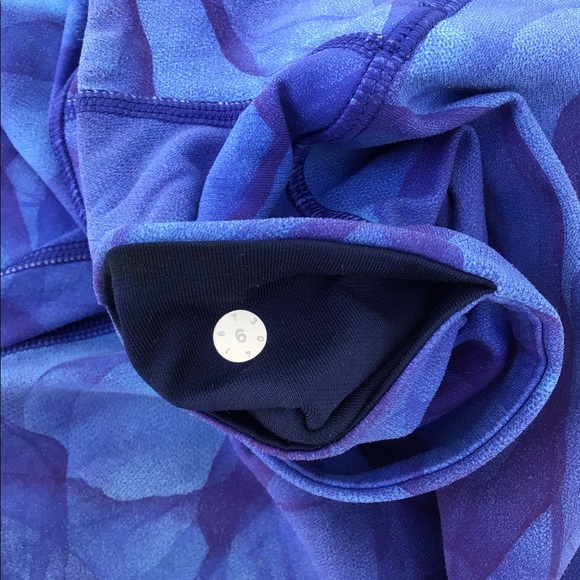 Lululemon Wunder Under midnight Tulle blue purple Leggings 6 - Picture 5 of 5